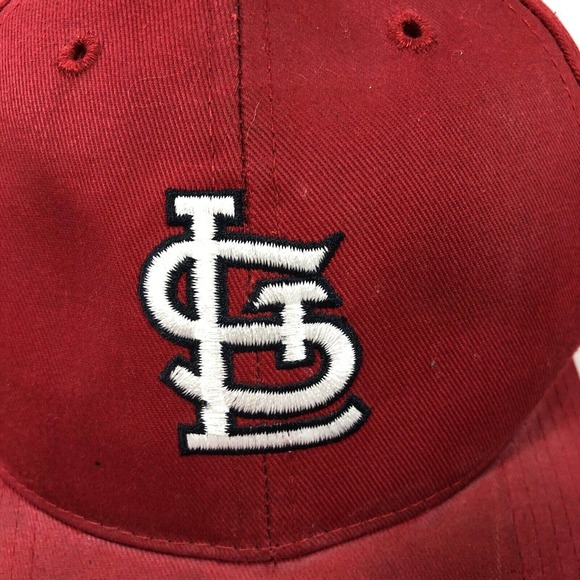 ST LOUIS CARDINALS 47 BRAND HAT CAP KIDS ONE SIZE SNAPBACK RED DISCOLORED OSFM - Picture 10 of 12